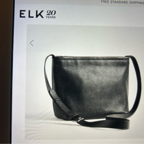 Elk Bolsi Large Black Computer Bag BNWOT - Picture 2 of 6